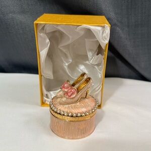 Jeweled Shoes Heels Trinket Box